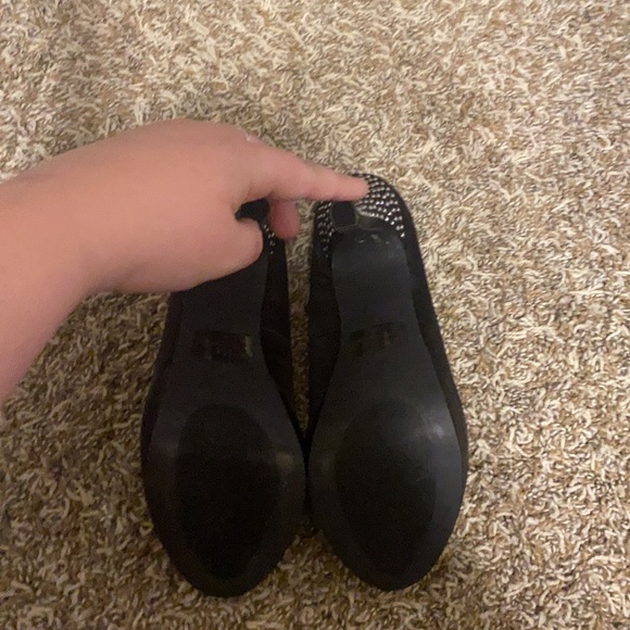 Black heels with sequined heel - Picture 3 of 3